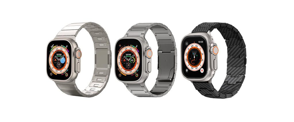 Stainless Steel vs Titanium vs Carbon Fiber Apple Watch Ultra Bands