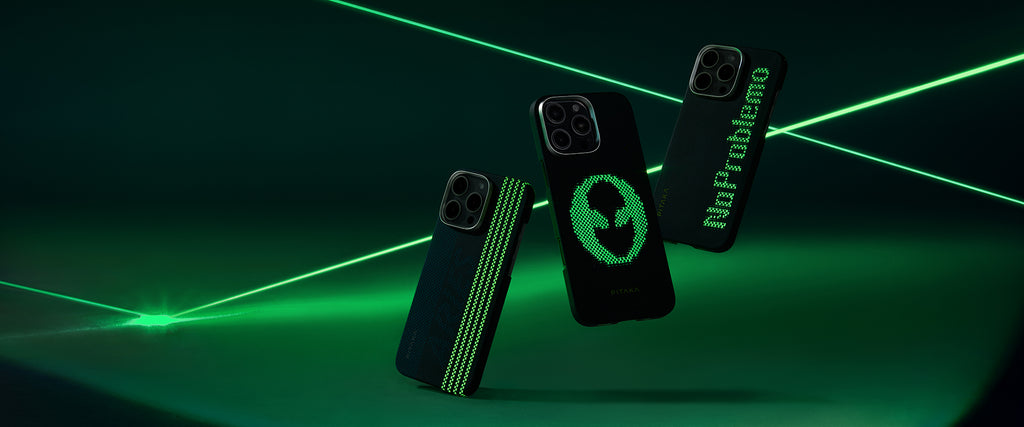 Coolest Glow-in-the-Dark Case for iPhone 16 Pro/Pro Max: PITAKA x Aries x NoProblemo